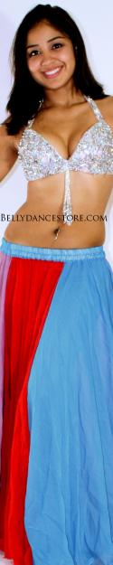 Rainbow Panel Skirt 10058