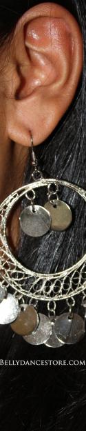 Hoop And Coin Earrings 10963