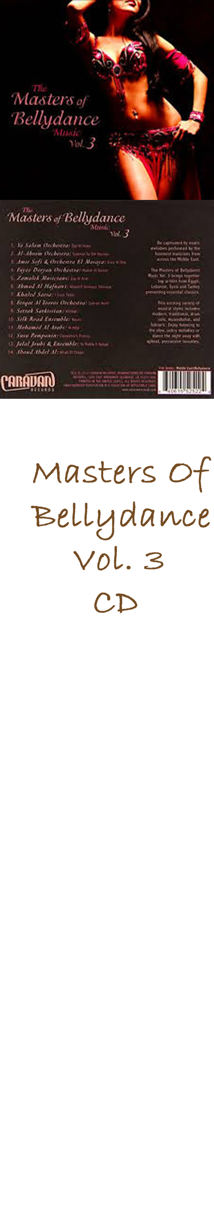 Masters Of Bellydance Vol. 3 CD (22667) 