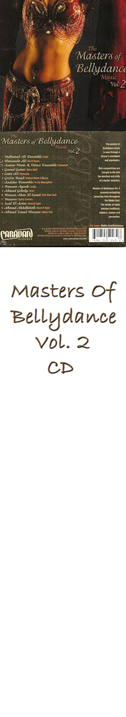 Masters Of Bellydance Vol. 2 CD (22677) 